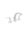 Darcy WS84551 1.2 GPM Double Handle Widespread Chrome Bathroom Faucet with metal construction and corrosion resistance