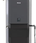 Workhorse Grade Commercial Hybrid Tank Tankless Water Heater 119 Gallon 199000 BTU Natural Gas Indoor Condensing System, side view