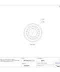 Drawing of Heavy Duty Outer Ring Tapered Roller Bearing Cup 16284B for connecting to cone inner ring assemblies sold separately