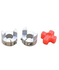 Two Pack Five Millimeter To Eight Millimeter Shaft Coupling Aluminum Twenty Five Millimeter Long Twenty Millimeter Outer Diameter for 3D Printer