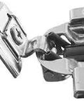 Blumotion 38C Round Cup Hinge And Plate Set For 1-1/4 Inch Overlay Wraparound Screw-On Mounting Nickel Finish
