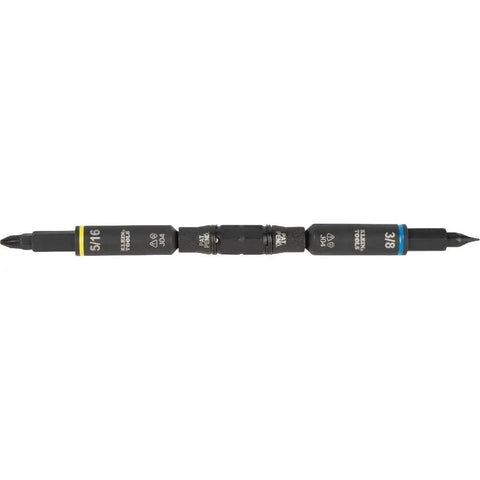 11-In-1 Ratcheting Screwdriver And Nut Driver Kit With Impact Rating shown with interchangeable bits in side view