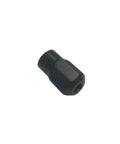 Pro Grade Collet Nut For Rotary Tools Model 44-40-0770 Heavy Duty Silver Nut, black textured surface, ideal for snug bit fitting
