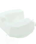 White component from Carburetor Repair Kit For Mercury Mercruiser Outboard 9.9 15 Four-Stroke Engines With OEM Style Gaskets Diaphragms And Seal Kit 802706A Replacement Parts For Reliable Starts And Smooth Throttle