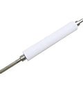 Top Shelf Platen Roller Kit G41011M For Thermal Label Printers, white rubber roller with metal shaft for seamless label tracking.
