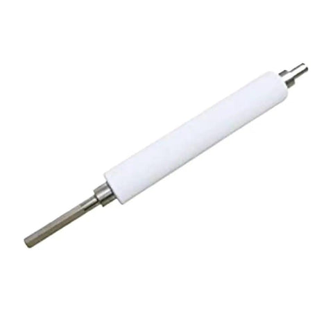 Top Shelf Platen Roller Kit G41011M For Thermal Label Printers, white rubber roller with metal shaft for seamless label tracking.