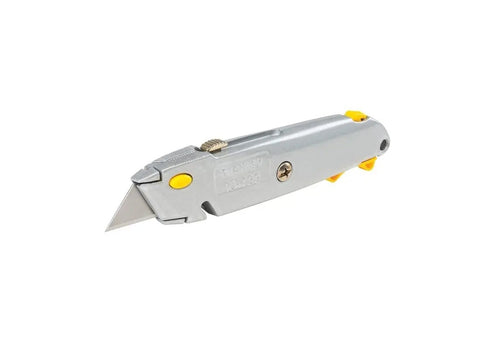 10-499 QuickChange Retractable Utility Knife With One Hand Blade Change, Durable Aluminum Handle, Safe Locking Mechanism, And Precise Cutting