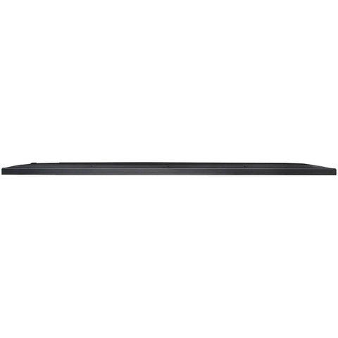 Massive 98 Inch 4K UHD LCD Display Panel Featuring Epic 60Hz Refresh Rate And Heavy Duty Commercial Digital Signage Screen Built Different For Quick Hook Up side view showing slim profile.