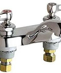 4-Inch Centerset Lavatory Faucet With Lever Handles In Chrome Finish, A Slick And Durable Bathroom Sink Faucet With Low Lead ECAST Design