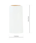 100 Pack White Pvc Heat Shrink Bottle Caps Wine Sealing Film 1.2 X 2.4 Inch smooth white PVC cap for liquor sealing.