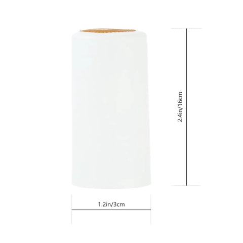100 Pack White Pvc Heat Shrink Bottle Caps Wine Sealing Film 1.2 X 2.4 Inch smooth white PVC cap for liquor sealing.