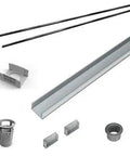 Kickstart Your Next Reno With This No Sweat 72 Inch Linear Shower Drain Rough In Kit For Ag Dg And Tif Series Featuring Easy PVC Hookup and parts.