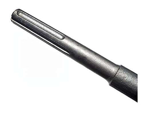 Close-up of sturdy steel shaft of SDS Max Floor Scraper Heavy Duty Beast Pro Tool With Two Point Five Millimeter Blade For Fast Concrete Demo And Floor Prep Rugged Commercial Grade Build Long Lasting Steel Ideal For Removing Adhesives Mortar Tile And Old Flooring.