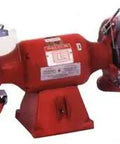Heavy Duty Industrial Electric Grinder Features Tough Steel Frame and High Torque Motor Built to Crank Serious Project Loads, red steel construction.
