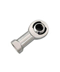High Octane Male Rod End Heim Joint M24x2 Slot Injection Left Hand Thread for Car Suspension, showing silver metal design.