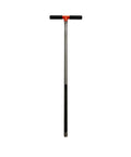 Stainless Steel Soil Probe With Handle, 33 Inch Length, Seven Eighths Inch Diameter, Five Eighths Inch Thread, Corrosion Resistant Cross Handle, Easy Sample Window, Grab And Go Ground Sampling Tool For Quick Clean Soil Samples