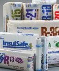 Heavy Hitter R 38 Fiberglass Insulation Bats 8 Bundle Pack 24 By 48 Inch displayed in packaging showcasing R-values.