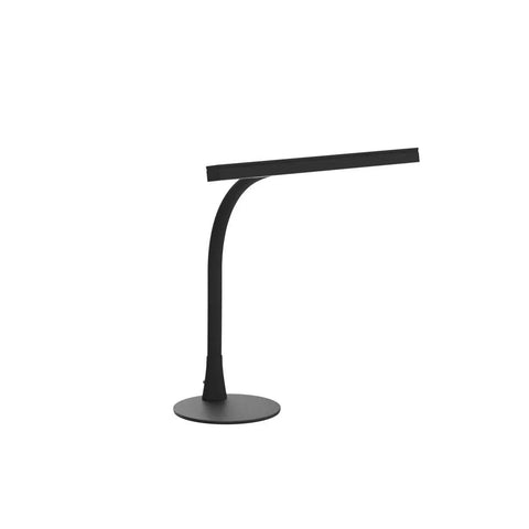 All In One Tall Flexible LED Desk Lamp With Gooseneck, 1000LM, 10W, 3 Color Modes And 30 Brightness Levels, shown in black