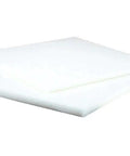 Two white sheets of Half Inch Thick UHMW Polyethylene, 24 by 48 inches, showing material thickness and industrial heavy duty grade.