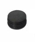 Pro Grade Graphite Disc Set Five Pack 5mm Thick 40mm Diameter 99.99 Percent Pure Conductive Graphite Plates stacked side view.