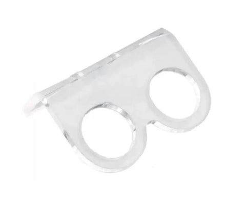 Mounting bracket from the Dope HC SR04 Ultrasonic Sensor Module Kit With Three Pieces Plus Mounting Brackets And Cable Bundle