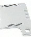 Chrome motorcycle state inspection tag holder display plate with mounting hole