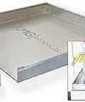 Square Water Heater Pan With Detachable Front For 36 By 36 By 2-1/2 Inch Install Built Tough Leak Guard Tray IAPMO Certified Made In USA