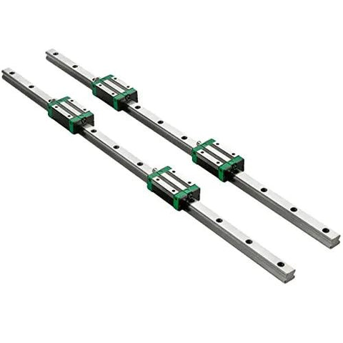 Two Piece Linear Rail Kit With Rails And HSR20 Bearing Blocks For DIY CNC Routers Lathes And Mills Linear Motion Slide System