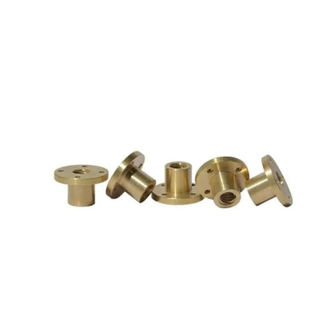 Nut component for Ten Millimeter Stainless Steel Lead Screw Rod For 3D Printers And CNC Mills With Nut Trapezoidal Thread Length 100 To 1000 Millimeters Lead 2 3 4 8 10 12 Great For Stepper Motors And Home Built Projects.