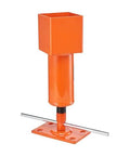 Screw jack post, orange adjustable 13.2–18.7 in height, 4x4 in base with T-handle