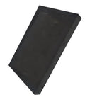 Fine Grain Graphite Block With High Conductivity For Furnace Pros In Metallurgy, 10x50x100mm Carbon Plate, self-lubricating exterior. Front view.