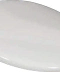 Amadea Premium Toilet Seat With Chrome Hinge And Alpine White Quick Release Detach Easy Clean Smooth Action Solid Build No Sweat Bathroom Refresh Top Tier Look from a side angle, smooth white surface.