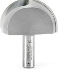 Carbide Tipped Core Box Bit 2-1/4 Dia Radius 1-1/8 Cutting Height 1-1/4 Shank 1/2 Overall Length 2-3/4 for CNC fluting