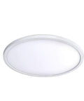 Round 15 Inch LED Flush Mount Light, Energy Star Rated, 3000K Warm White, White Aluminum Housing With Diffuser, ADA And CEC Title 2 Compliant
