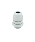 10 Pcs M16X1.5 Polyamide Cable Gland Connector in white, designed for IP68 water resistance and strain relief.