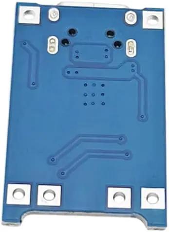 Top view of Plug And Go Tp4056 Lithium Battery Charger Board With Type C Usb 5V 1A Input and thermal cutoff protection.