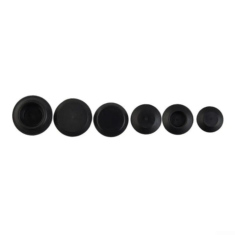 60 Piece Automotive Body Hole Kit Plastic Trim Clips Assortment For Car Sheet Metal Panel Holes 3/8 To 7/8 Inch Black Durable Clips
