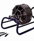 Heavy Duty Manual Drain Snake Auger 1/2 Inch By 50 Feet Clog Remover With Reinforced Steel Frame and Nickel Plated Cable.