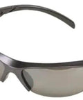 Hella Durable Antifog Safety Glasses With Crisp Gray Lenses And A Kickbutt Black Frame For Serious Eye Protection On The Job Site Or Around The House Universal Fit side view