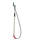 Heavy Duty Manual Toilet Auger Six Foot Steel Drain Snake With Long Handle, extended steel cable for tough clogs.