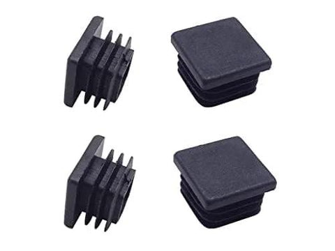 1 Inch Square Plastic Tubing End Caps For Square Tubing Posts 4 Pack Helical Wire Lined Tight Fit Outer Size 1 Inch Square Inner Diameter 0.75 To 0.9 Inches Easy Install