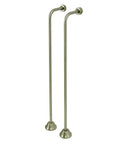 Single Offset Bath Supply Set In Polished Chrome, Solid Brass Build, 22 9/16 Inch Long, 3 7/16 Inch Wide, corrosion resistant finish