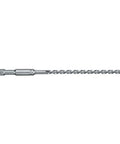 Heavy Duty 2 Inch By 17 Inch By 22 Inch 2 Cutter Spline Shank Rotary Hammer Bit in silver with a Rock Carbide tip for long life.