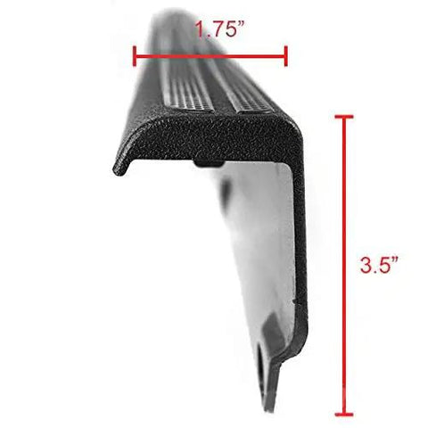 Side view showing dimensions of Tailgate Molding Cover Cap for Toyota Tacoma 2005 2015 Replacement 65717 04020 TO1904100