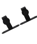 Ultra Quiet Mini Cabinet Barn Door Hardware Kit For Double Sliding Door Track Roller System High Load Bearing