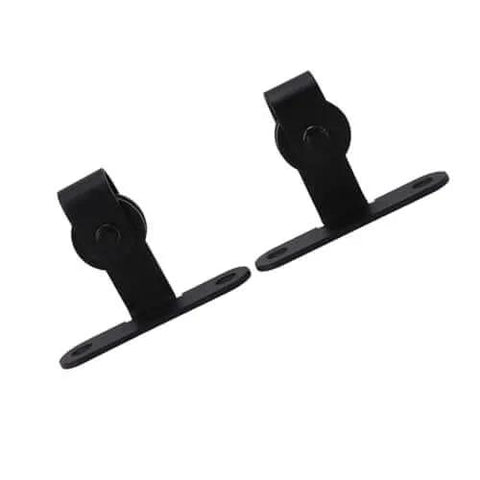 Ultra Quiet Mini Cabinet Barn Door Hardware Kit For Double Sliding Door Track Roller System High Load Bearing
