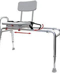 Sliding Shower Chair Tub Transfer Bench With Swivel Seat Height Adjustable Inside Shower For Elderly And Disabled Easy Glide Transfer