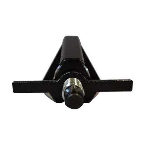 Posi Lock 106 manual puller, black metal with central threaded screw, front view