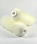 Signature White Woven Mini Roller Covers With 4 Inch Width And Half Inch Nap featuring high density build, shown in a pack.
