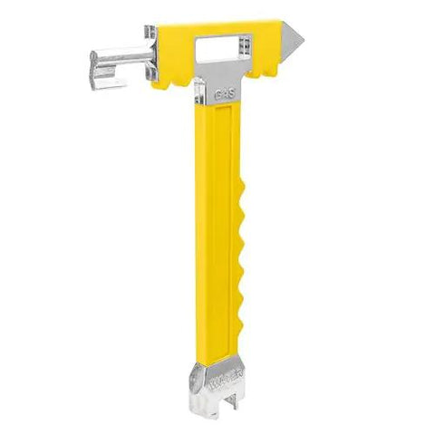 Emergency Water And Gas Valve Shut Off Tool With Corrosion Resistant Cast Aluminum Construction, High Visibility Yellow Handle, Ergonomic Grip